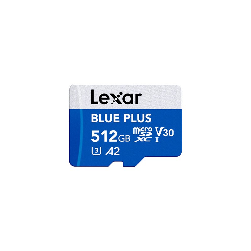 Spominska kartica 512GB, Lexar BLUE PLUS, Micro SDXC, z adapterjem
