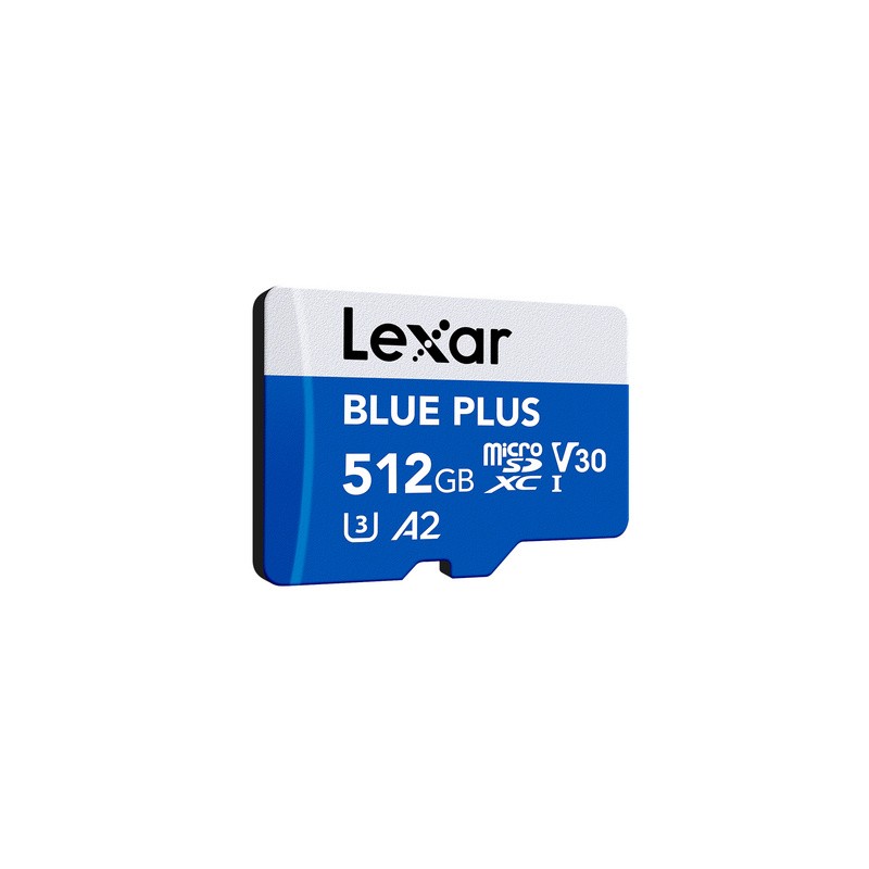 Spominska kartica 512GB, Lexar BLUE PLUS, Micro SDXC, z adapterjem