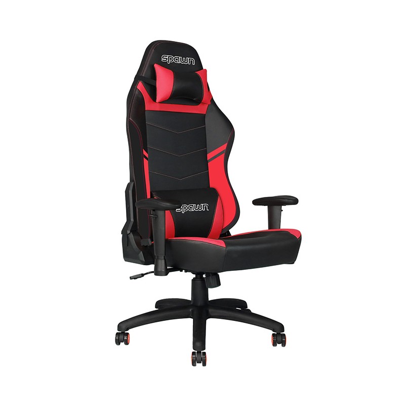 Gaming stol SPAWN KNIGHT SERIES, črno-rdeč