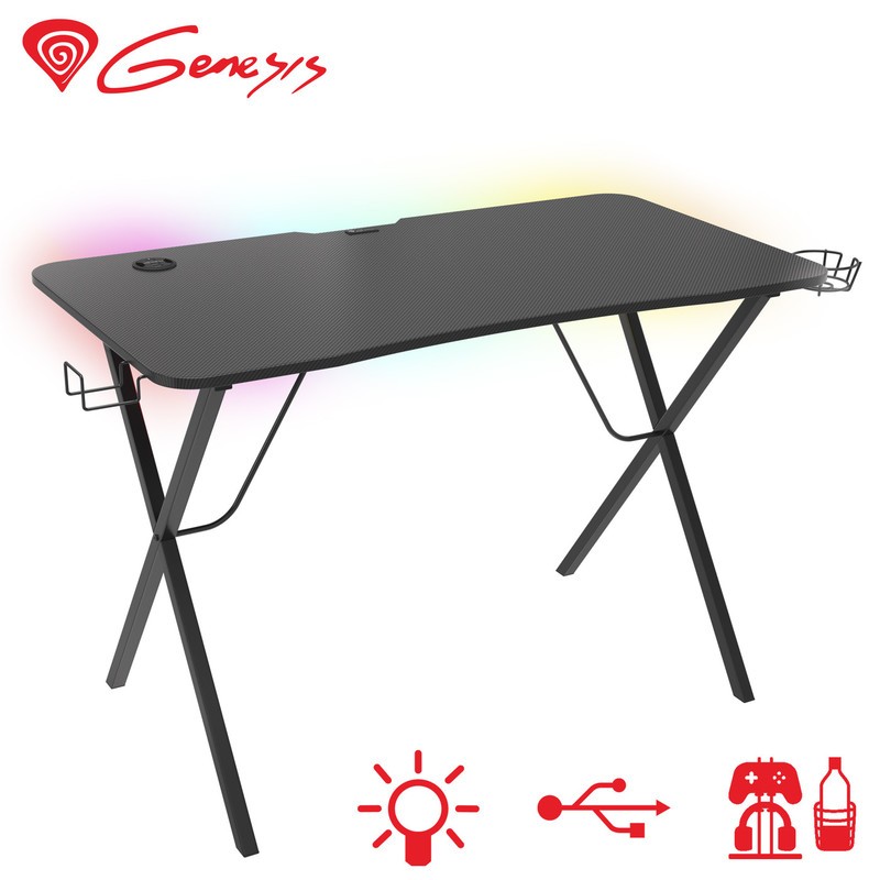 Gaming miza Genesis Holm 200 RGB,