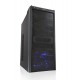 Ohišje ATX MODECOM X-STATION, modra LED, črno