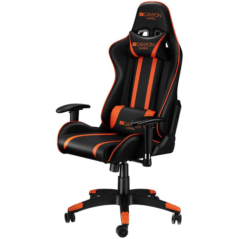Gaming stol CANYON CND-SGCH3 črno-oranžen