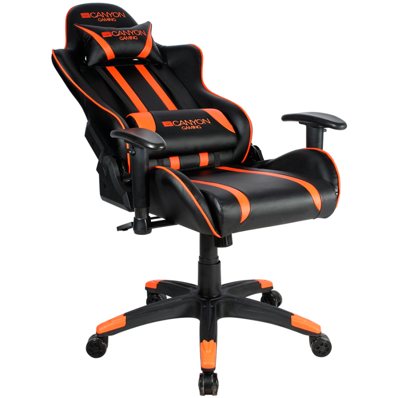 Gaming stol CANYON CND-SGCH3 črno-oranžen