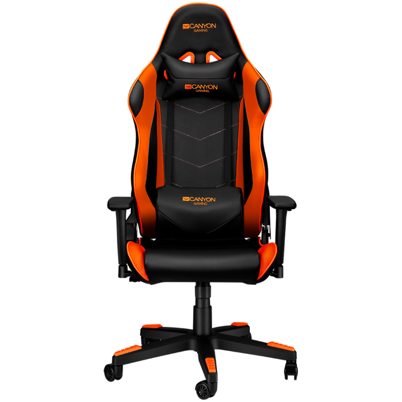 Gaming stol CANYON CND-SGCH4 črno-oranžen