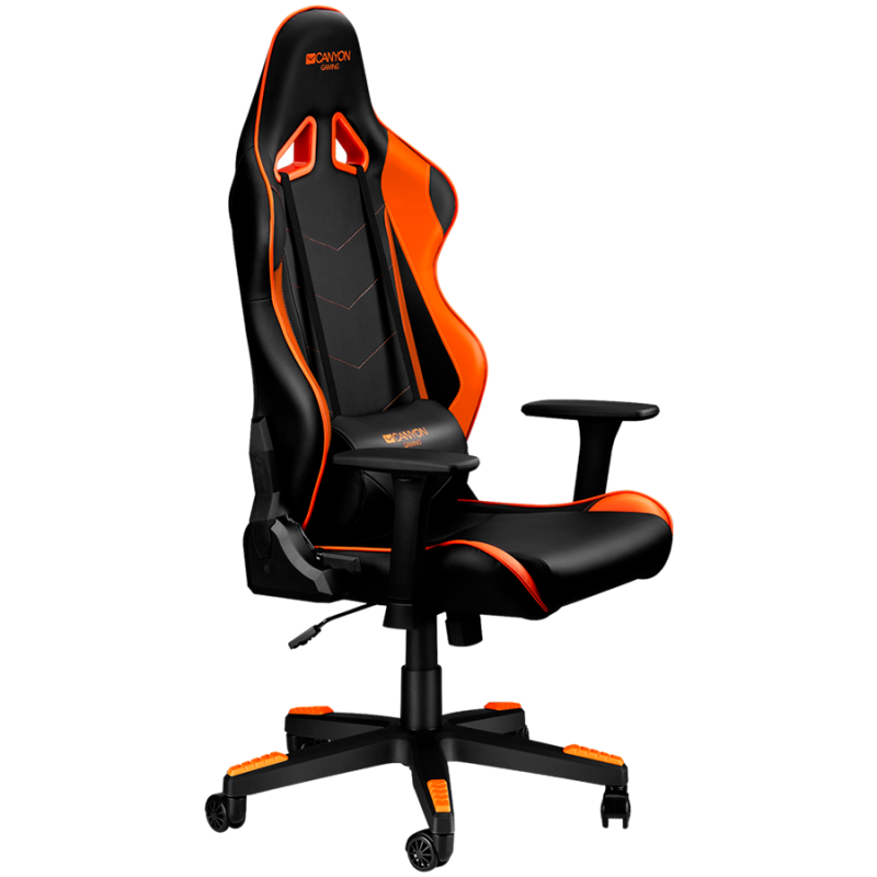 Gaming stol CANYON CND-SGCH4 črno-oranžen
