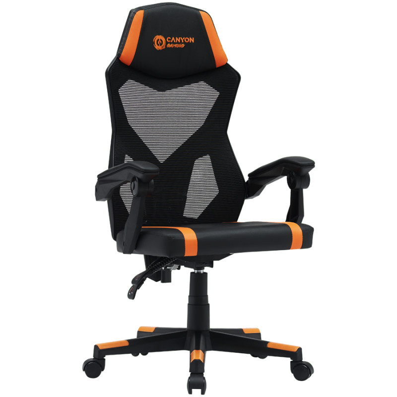 Gaming stol Canyon Flow MCH01, črno-oranžen