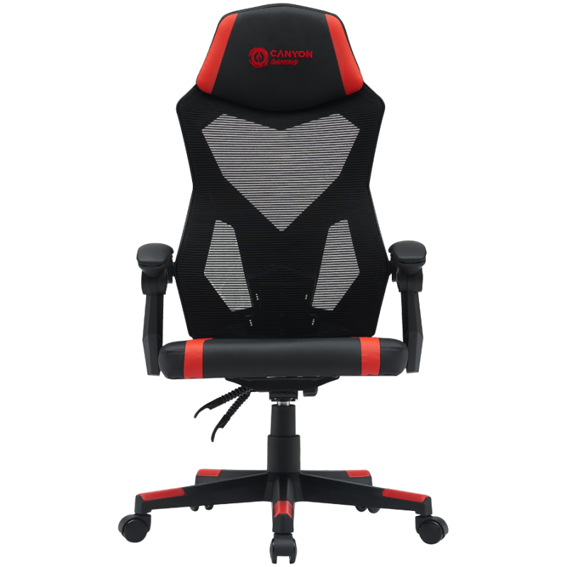 Gaming stol Canyon Flow MCH01, črno-rdeč