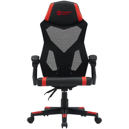 Gaming stol Canyon Flow MCH01, črno-rdeč