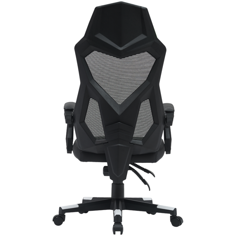 Gaming stol Canyon Flow MCH01, črno-bel