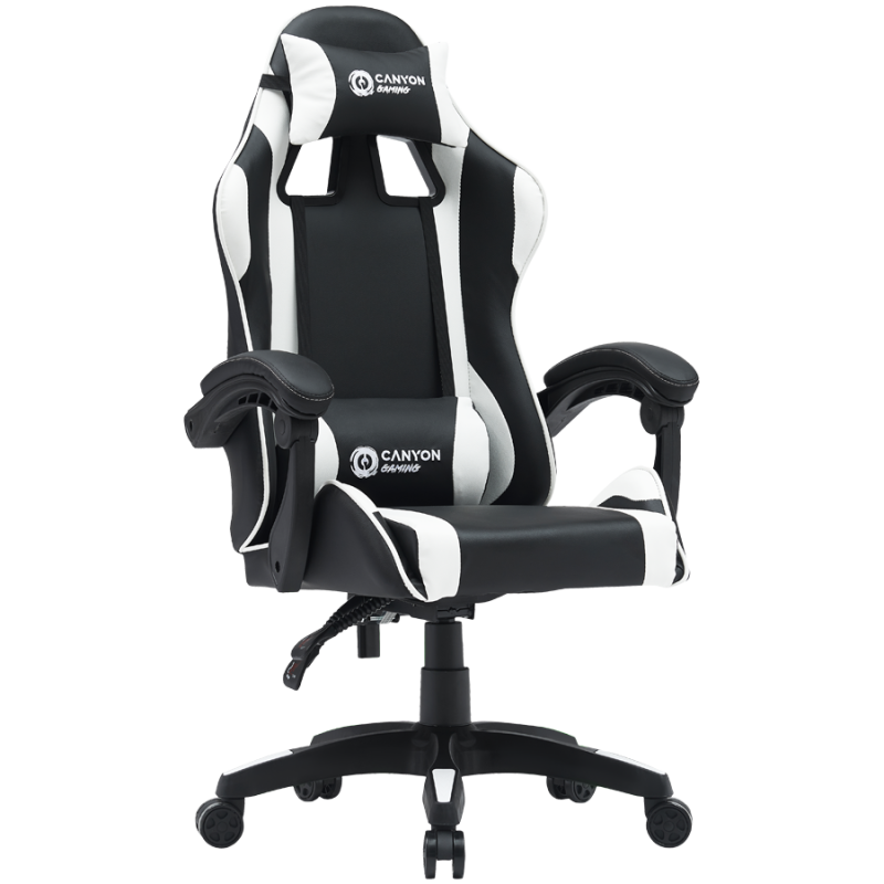 Gaming stol Canyon Core SGCH2, črno-bel