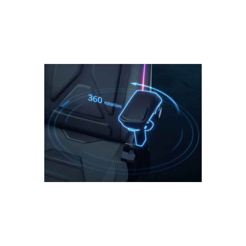 Gaming stol ASUS ROG Courser, RGB, črn