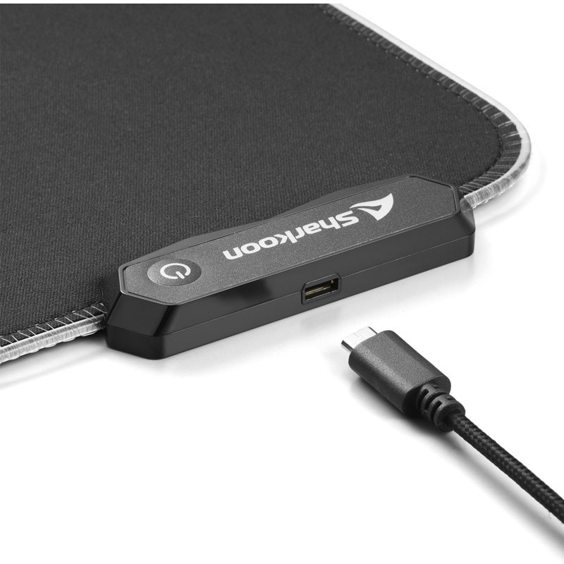 Podloga za miško SHARKOON 1337 RGB V2 900 črna mat