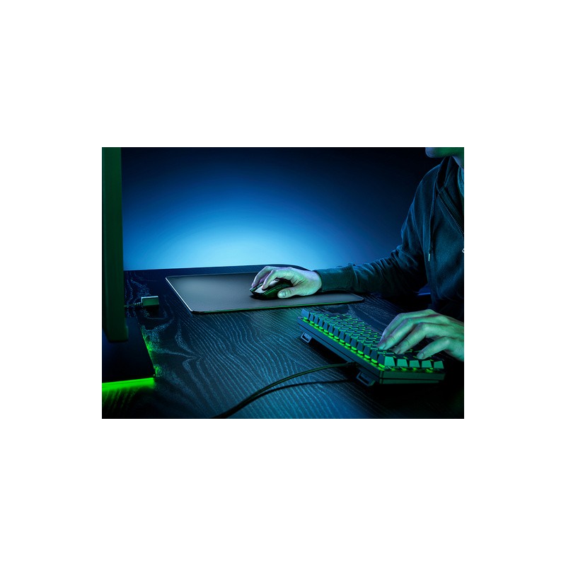 Podloga za miško Razer Atlas, kaljeno steklo, črna