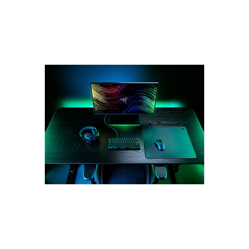 Podloga za miško Razer Atlas, kaljeno steklo, črna