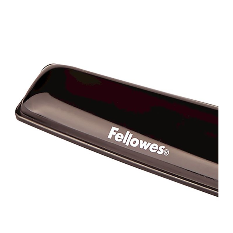 Podloga za zapestje Fellowes Crystal Gel, črna, 9112201