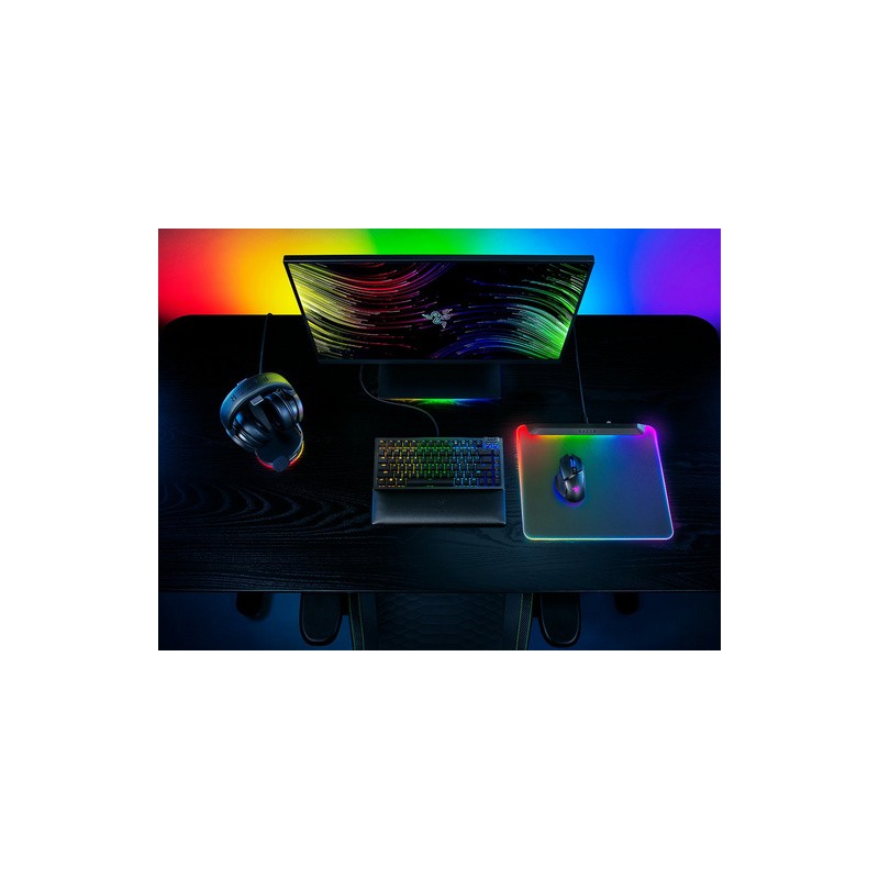 Podloga za miško Razer Firefly V2 Pro, RGB, črna