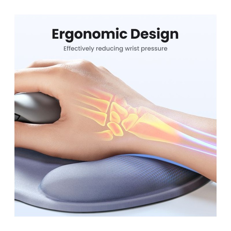 Podloga za miško Ugreen, ergonomska, sivo-modra