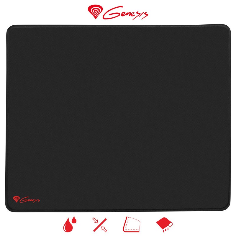 Podloga za miško GENESIS CARBON 500 L LOGO, vodoodporna, 400x330