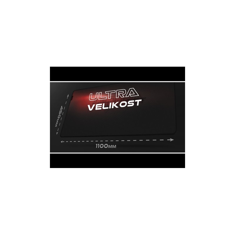 Podloga za miško GENESIS CARBON 500 ULTRA BLAZE, vodoodporna