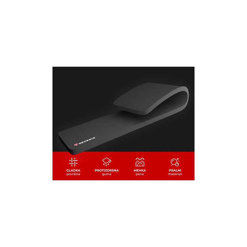 Podloga za zapestje GENESIS RUBID 400 TKL, ergonomska