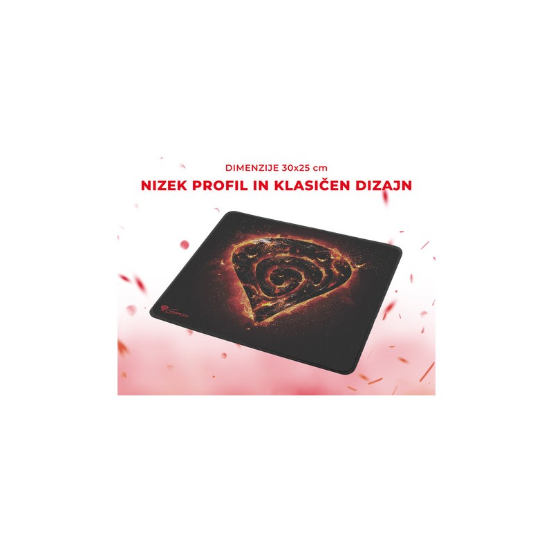 Podloga za miško GENESIS CARBON 500 M FIRE, vodoodporna