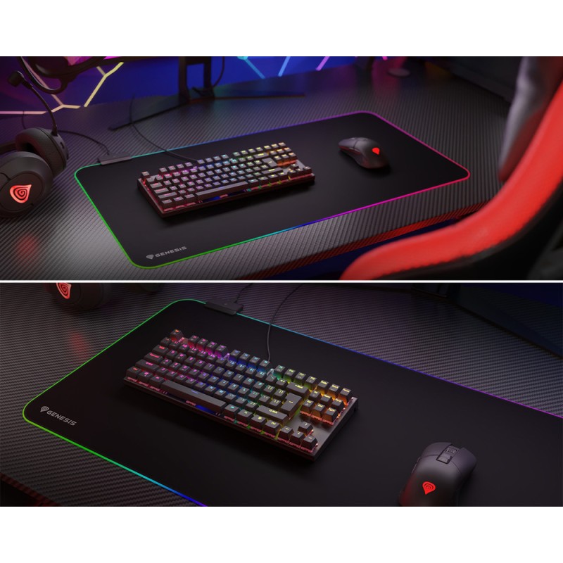 Podloga za miško GENESIS BORON 500 XXL RGB, osvetlitev