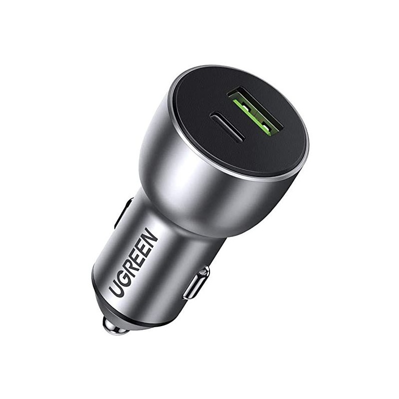 Avtomobilski polnilec Ugreen USB-C, 36W, siv, 60980