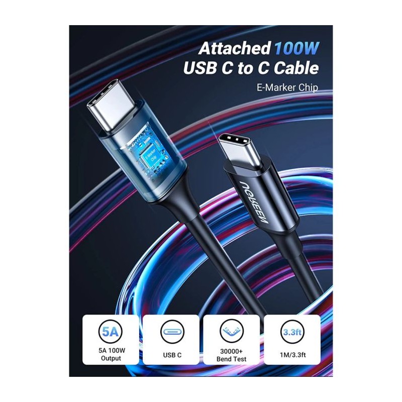 Avtomobilski polnilec Ugreen USB-C, 130W, 55511