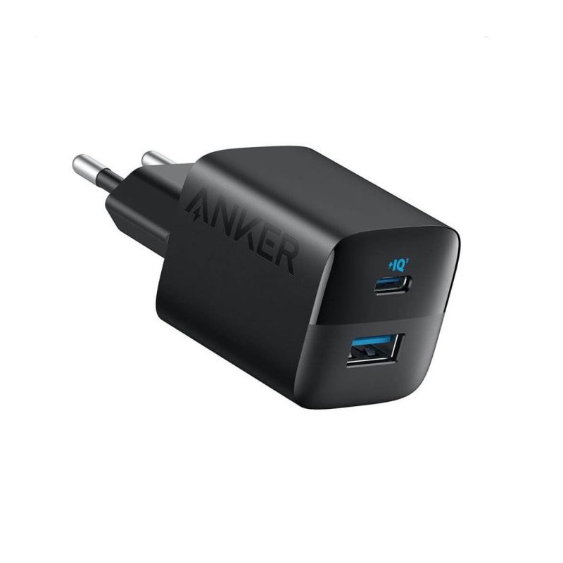 Polnilec Anker 323 USB-A/C, 33W, črn, A2331G11