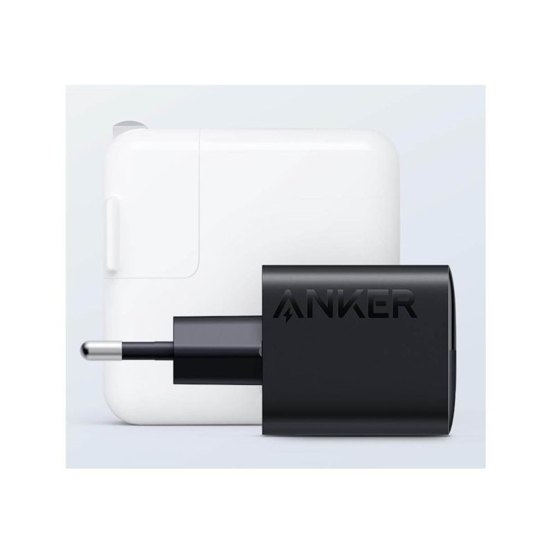 Polnilec Anker 323 USB-A/C, 33W, črn, A2331G11