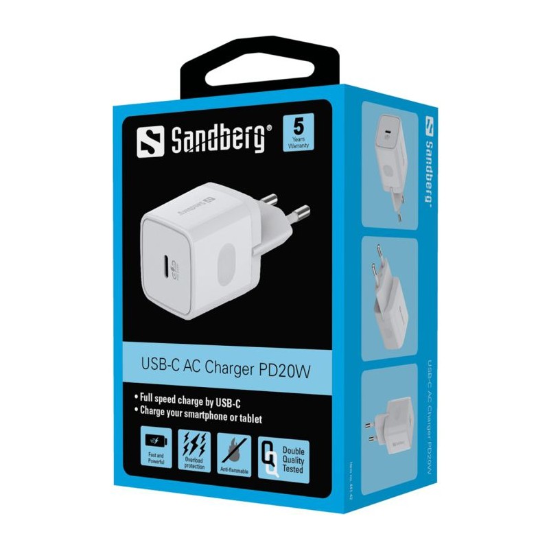 Polnilec Sandberg USB-C, 441-42