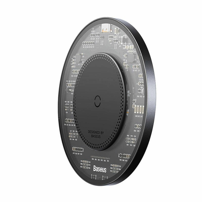 Brezžični polnilec Baseus CCJJ050001, 15W QI transparent