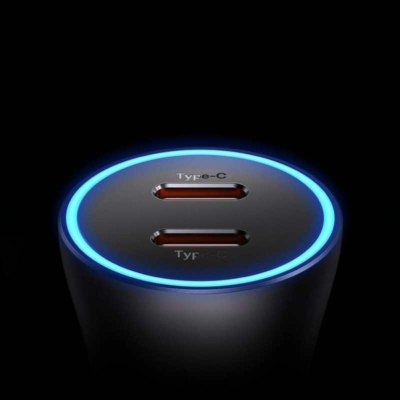 Avtomobilski polnilec Baseus CGJP000003, 2x USB-C PD QC, moder