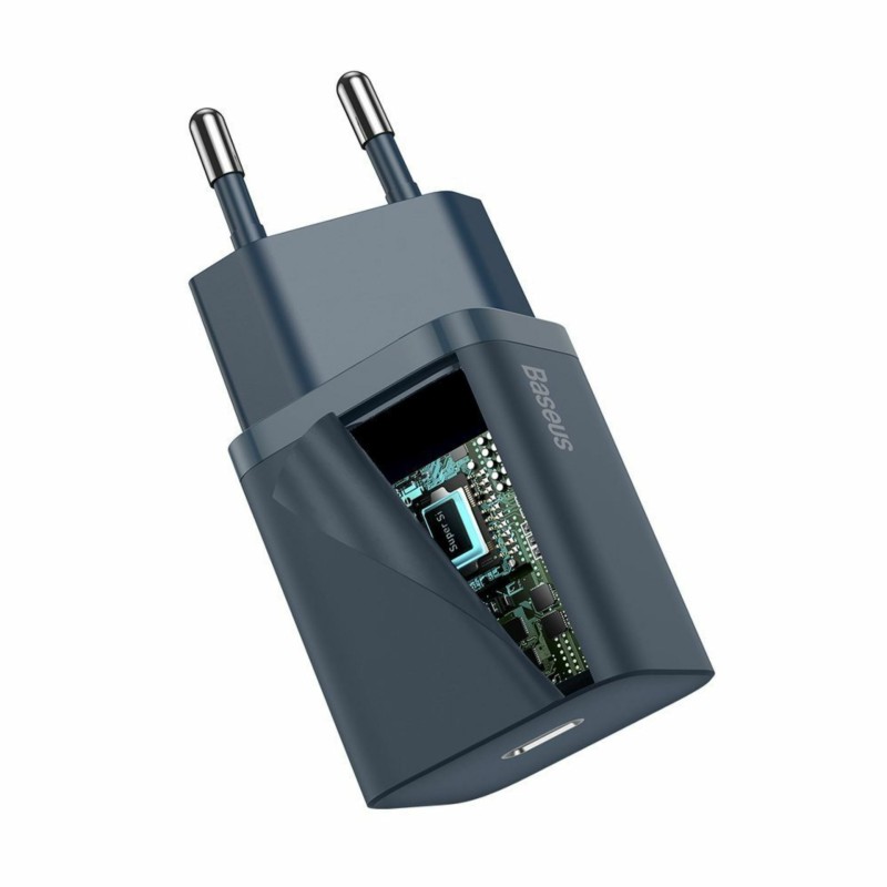 Polnilec Baseus TZCCSUP-B03, 20W, USB-C / Lightning, QC, moder