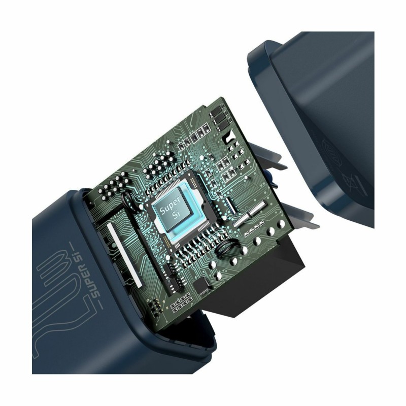 Polnilec Baseus TZCCSUP-B03, 20W, USB-C / Lightning, QC, moder