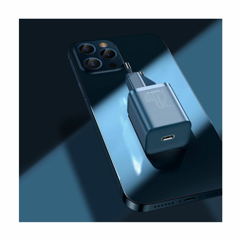 Polnilec Baseus TZCCSUP-B03, 20W, USB-C / Lightning, QC, moder