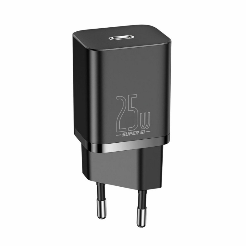 Polnilec Baseus TZCCSUP-L01, 25W, USB-C, QC, črn