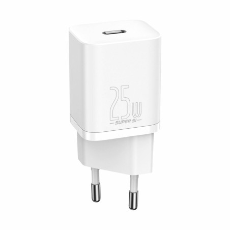 Polnilec Baseus CCSP020102, 25W QC, USB-C, bel