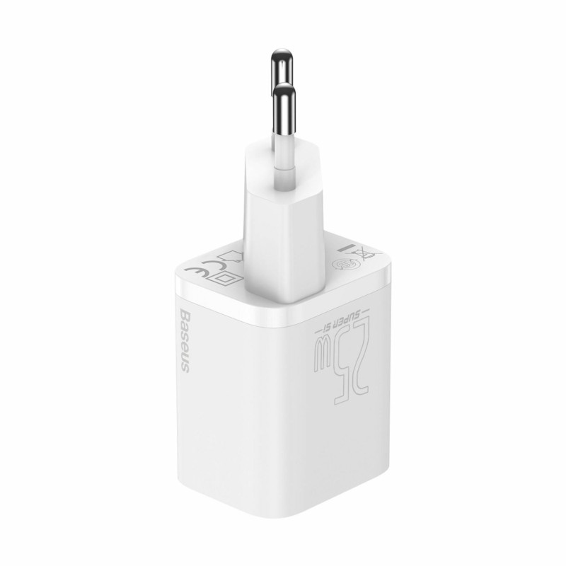 Polnilec Baseus CCSP020102, 25W QC, USB-C, bel