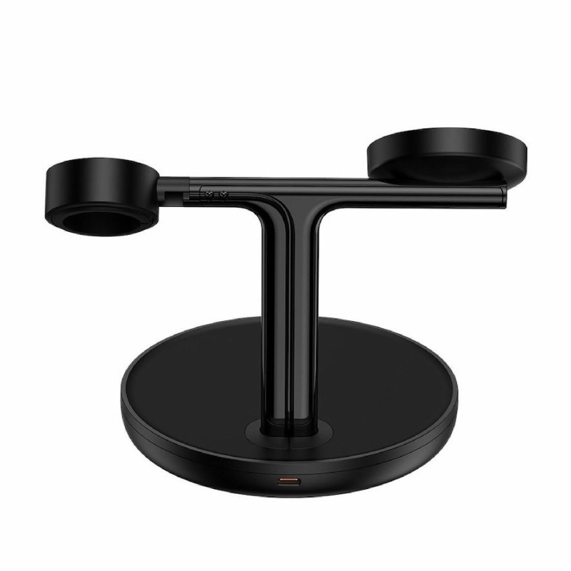 Brezžični polnilec Baseus Swan 3v1, 20W Magsafe, črn