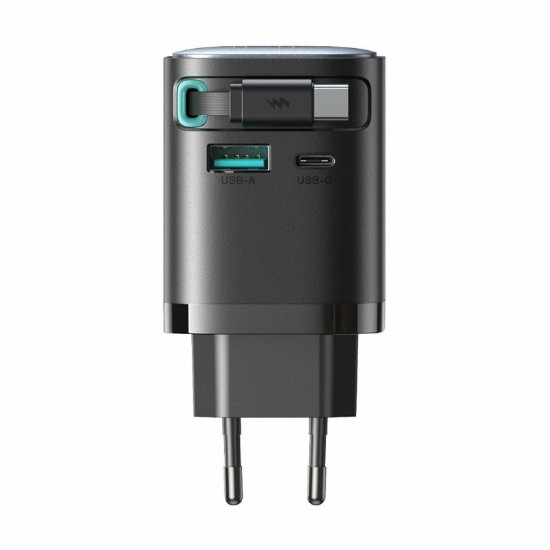 Polnilec Joyroom JR-TCL02, 65W QC PD, USB-C, USB-A, črn
