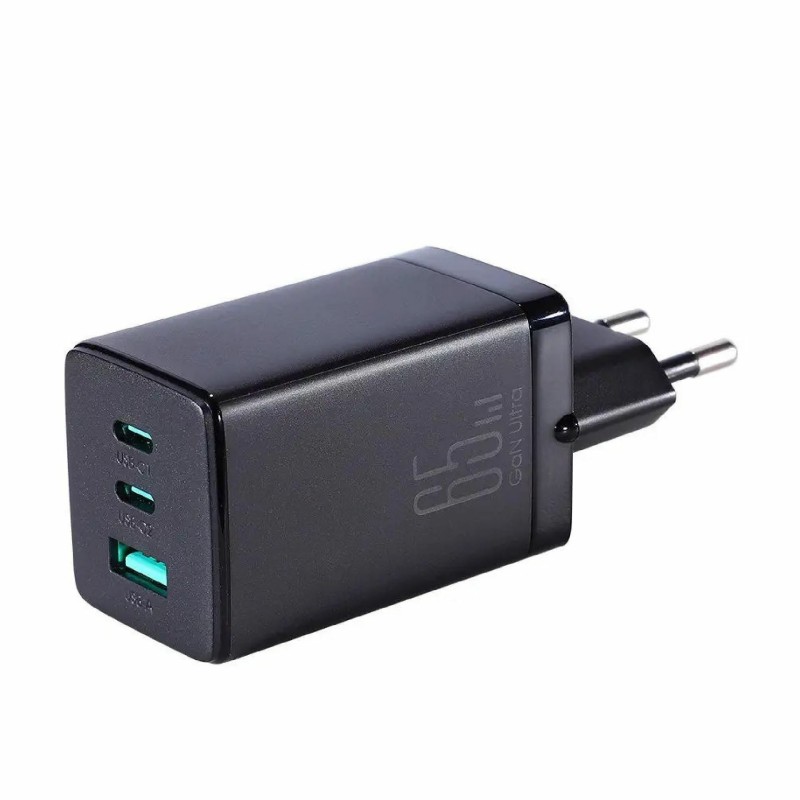 Polnilec Joyroom JR-TCG01, 65W PD, 2x USB-C, USB-A, črn