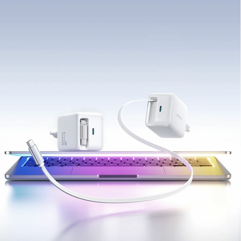 Polnilec Joyroom JR-TCL06, 65W QC PD, USB-C, bel