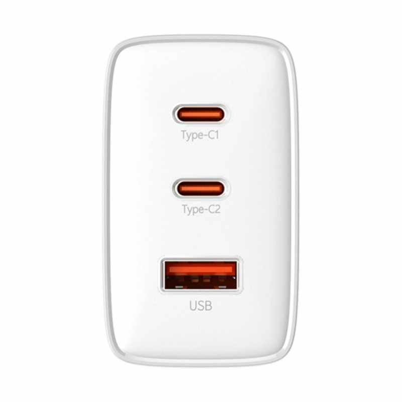 Polnilec Baseus CubePro, 65W 2x USB-C, USB-A, bel