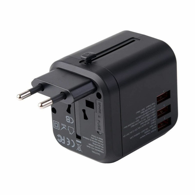 Potovalni polnilec Choetech PD5008 35W, USB-C, USB-A, EU USA UK AU