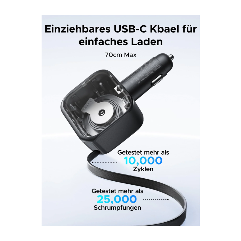 Avtomobilski polnilec Ugreen 55212B, 60W, USB-C