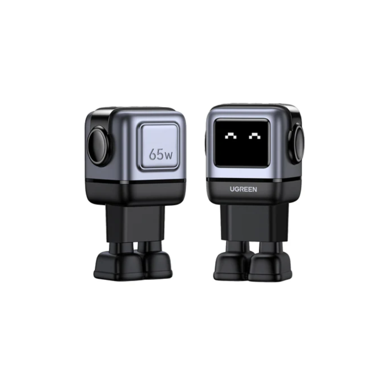 Polnilec Ugreen Nexode Robot 25685B 65W GaN, siv