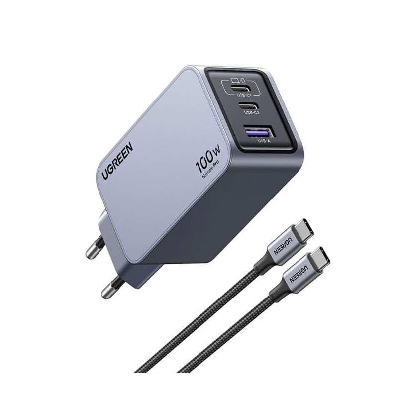 Polnilec Ugreen Nexode Pro 100W GaN, USB-C