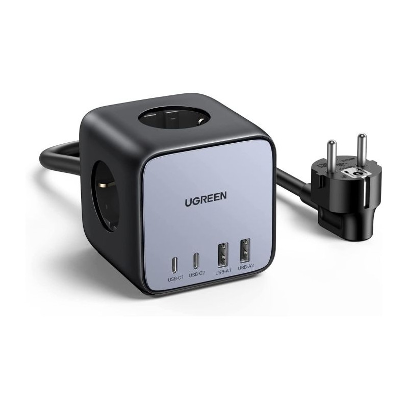 Polnilec Ugreen DigiNest Cube 65W USB-C, 7v1