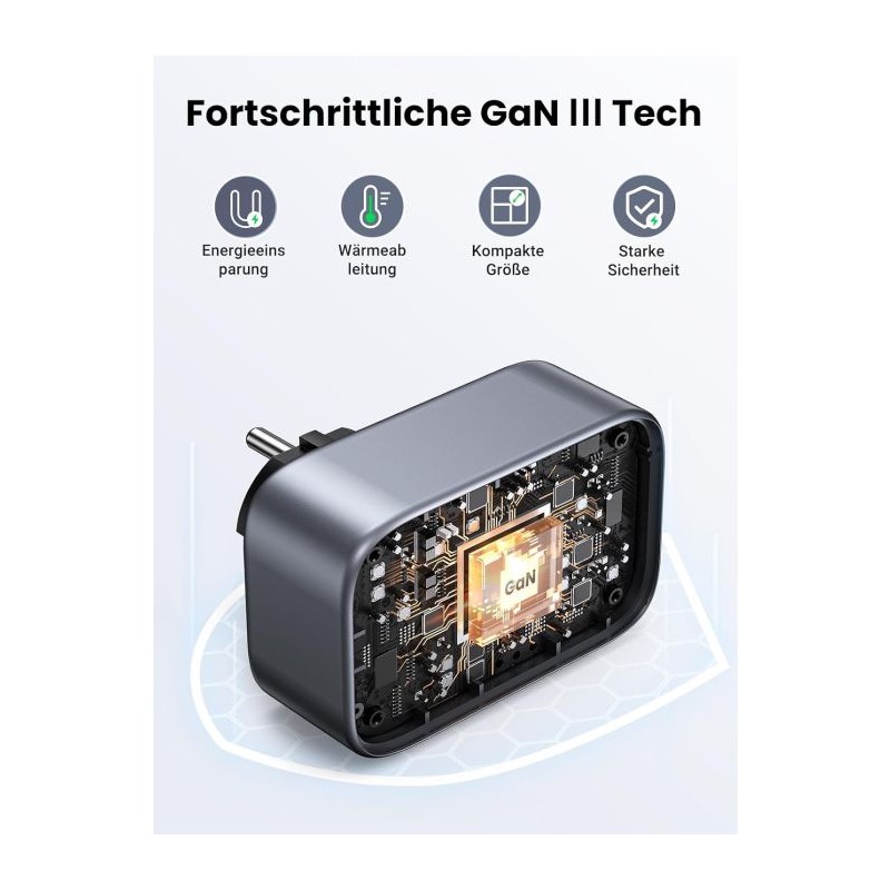Polnilec Ugreen Nexode 4v1 30W QC, USB-A, USB-C